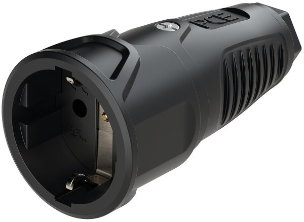 SchutzkontaktkupplungVollgummi (schwarz)