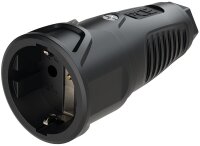 SchutzkontaktkupplungVollgummi (schwarz)