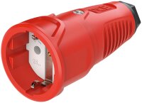 Schutzkontaktkupplung Vollgummi (schwarz/orange)