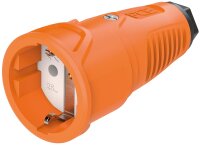 Schutzkontaktkupplung Gummi (orange/schwarz)