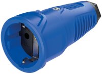 Schutzkontaktkupplung Vollgummi (blau/schwarz)
