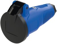 Schutzkontaktkupplung mit Klappdeckel, Vollgummi...