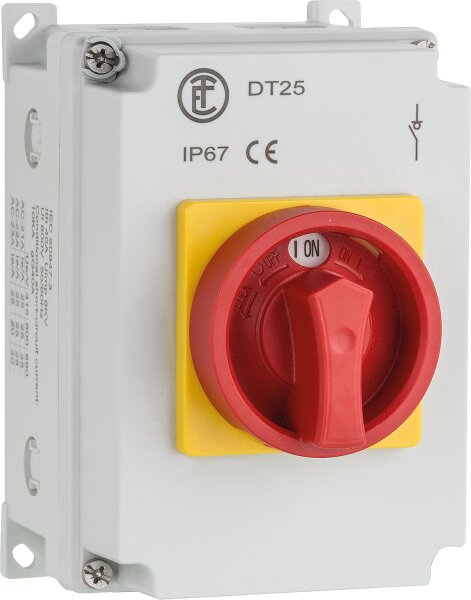 Haupt-Not-Aus-Reparaturschalter DS063 3931-T99/35-DV-MRG 3x63A, 1S/1Ö, N+PE Klemme