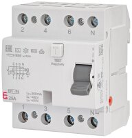 ETI FI-Schalter EFI-P4, 4-polig, 25A, 0,3A, Typ A,...
