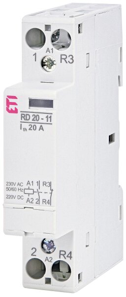 ETI Installationsschütz RD 20-11-230V AC/DC, 20A, REG