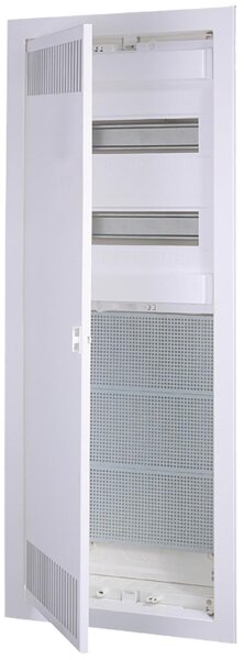 Multimediaverteiler HW/UP, 5-reihig, 28 Module & Montageplatte