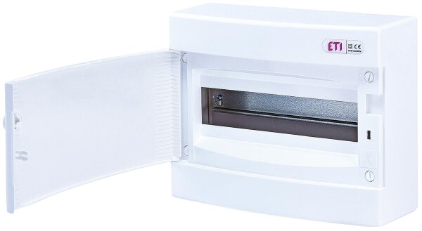 Kleinverteiler Aufputz, 1-reihig, 12 Module