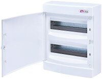 Kleinverteiler Aufputz, 2-reihig, 24 Module