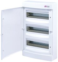 Kleinverteiler Aufputz, 3-reihig, 36 Module