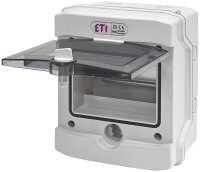 Kleinverteiler Aufputz, 1-reihig, 6 Module, IP65