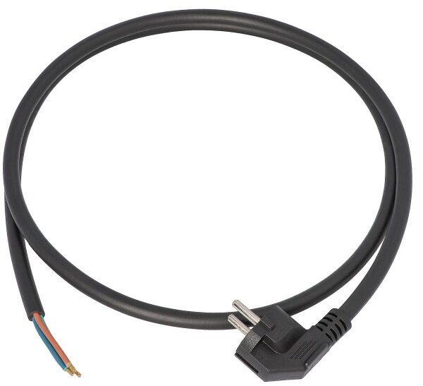 Schutzkontakt Anschlussleitung Abgewinkelt H05RR-F, 3x1,5mm², 1,5m