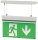 DOTLUX LED-Rettungsleuchte EXITmulti, 2W 6000K inkl.6 Piktogrammen 3h Betrieb. Li-FEPO4 autom. Selbsttest