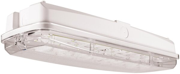 LED-Rettungsleuchte EXIT 3,8W 6000K inkl. 4 Piktogrammen 3h Betrieb,(Dauerbetrieb oder Notbeleuchtung) Li-FEPO4 autom. Selbsttest