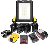 LED Multi Akku-Arbeitsleuchte - 20W 2900lm 5000K IP54 - Baustellentauglich