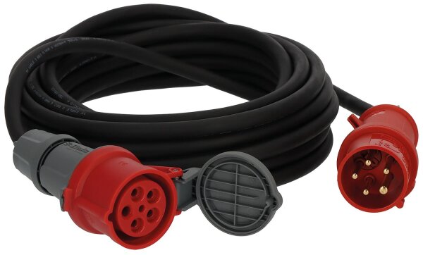 Verlängerungsleitung 10m mit Phasenwender H07RN-F5G2.5 CEE400V/16A <IP44>