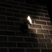 LED Strahler mit Bewegungsverfolgung IP44 18 W 1400 lm 4000 K Schwarz