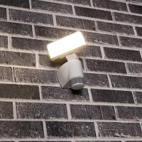 LED Strahler mit Bewegungsverfolgung IP44 18 W 1400 lm 4000 K Weiß