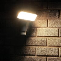 LED Strahler mit Bewegungsverfolgung IP44 18 W 1400 lm 4000 K Anthrazit