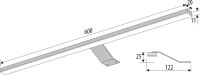 Möbelleuchte 600, LED 4,39W, 36LED Aluminium, 1m...