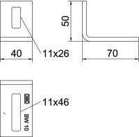 Befestigungswinkel BW 10 FT