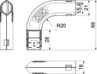Quick-Pipe-Bogen 90°, 3000 BMS M32 LGR