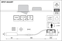 LED-Einbauleuchte Spot 8W 930  DIM IP20