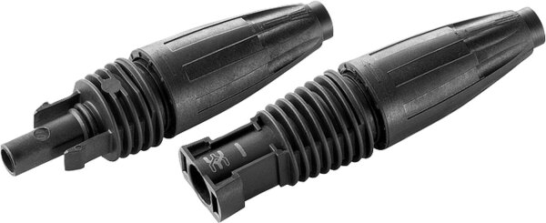 Photovoltaik Steckverbinder-Set, PUSH-IN Anschluss, Stecker + Buchse