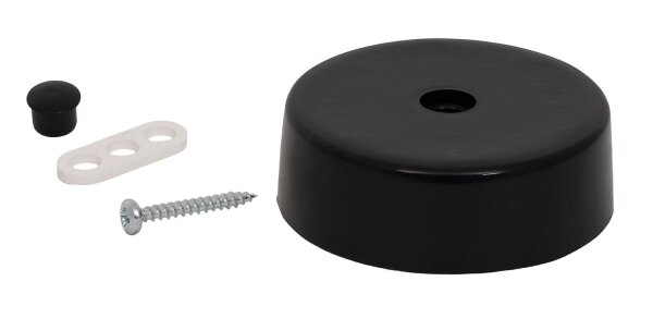 Deckenverteiler, schwarz, Ø 65mm, Höhe 23mm, LDV 65