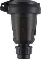 Elamid Schutzkontakt-Kuppl. Hightech, schw, selbstschl.,...