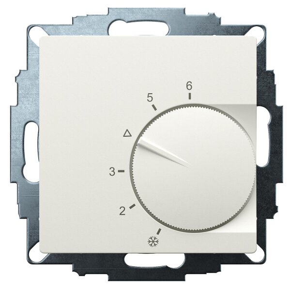 Eberle Raumtemperaturregler Öffner, Heizen, RAL 9010 matt, 55x55 mm UTE 1003-RAL9010-M-55