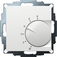 Eberle Raumtemperaturregler Öffner, Heizen, RAL 9010 matt, 55x55 mm UTE 1003-RAL9010-M-55