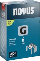 Flachdrahtklammer Novus Typ G 11/6 verzinkt VPE: 5000...