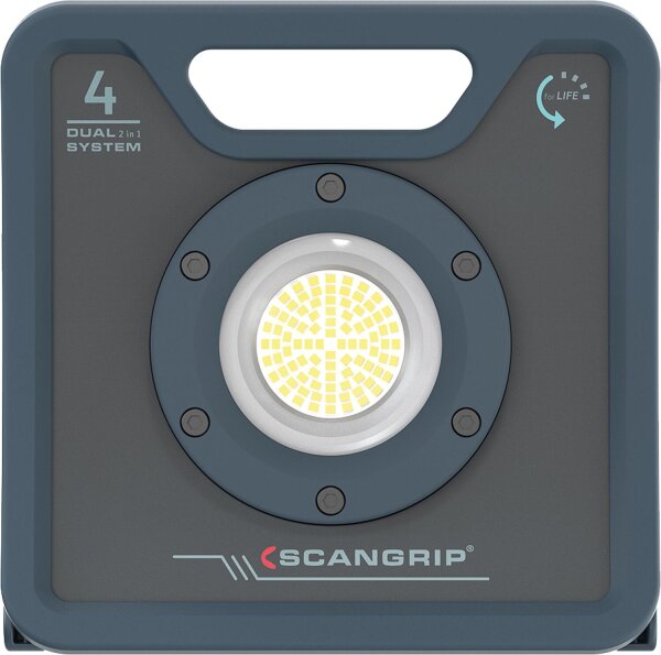 Akku-LED-Arbeitsleuchte scangrip® NOVA 4 C+R for LIFE, Baustrahler, 18,5 V mit 2,6 Ah Akku