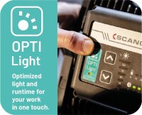 Akku-LED-Arbeitsleuchte scangrip® NOVA 4 C+R for LIFE, Baustrahler, 18,5 V mit 2,6 Ah Akku