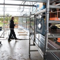 Akku-LED-Arbeitsleuchte scangrip® NOVA 4 C+R for LIFE, Baustrahler, 18,5 V mit 2,6 Ah Akku