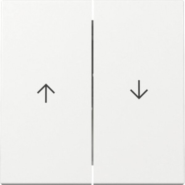 Wippen + Pfeilsymbol GIRA System 55 Reinweiß-glänzend, 1 Stück