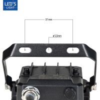 LED Strahler - 10W 1400lm 4000K IP65 - Schwarz