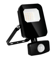 LED Strahler - 10W 1400lm 4000K IP65 - Schwarz mit Sensor