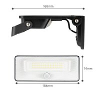 LED-Solar-Außenleuchte mit Bew.melder, 0300417
