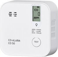 Kohlenmonoxidmelder Indexa CO50 mit Langzeit-Lithiumbatterie