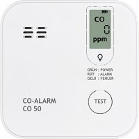 Kohlenmonoxidmelder Indexa CO50 mit Langzeit-Lithiumbatterie