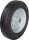 Vollgummireifen mit Stahlblech- Felge,VE 125/12R,Achsloch-Ø 12mm, Rad-Ø 125mm,Tragfähigkeit 100kg