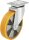 Schwerlastlenkrolle Polyurethan/Stahl LK-ALTH 125K-3,Tragfähigkeit 350kg, Rad-Ø 125mm,Plattengröße 140x110mm