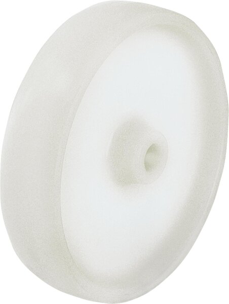 Kunststoffrad aus Polyamid PO 100/12G, Tragfähigkeit 280kg, Rad-Ø 100mm, Achsloch-Ø 12mm
