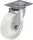 Lenkrolle Polyamid/Edelstahl LEX-PO 80G,Tragfähigkeit 150kg, Rad-Ø 80mm,Plattengröße 100x85mm