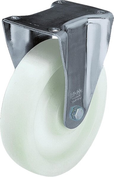 Bockrolle Stahlblech/Schwerlast Tragfähigkeit 500kg, Rad-Ø 100mm, Plattengröße 100x85mm