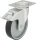 Lenkrolle Polyurethan mit Feststeller,Plattengröße 100x85mm, Rad-Ø 80mm,Tragfähigkeit 150kg