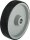 Räder mit Polyurethan-Laufbelag Tragfähigkeit 250kg, Rad-Ø 125mm, Ø-Achsloch 8mm