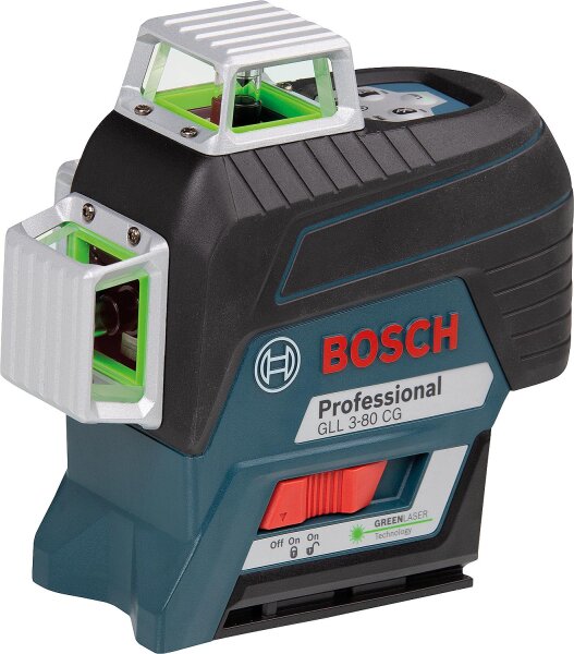 Kreuzlinienlaser BOSCH GLL 3-80 CG 12V mit 1x2,0 Ah Akku