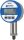 Universelles Digitalmanometer Ø75 mm, 0 - 10 bar, Anschluss 1/4"